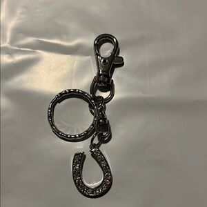 Glam Rhinestone Horseshoe Keyring